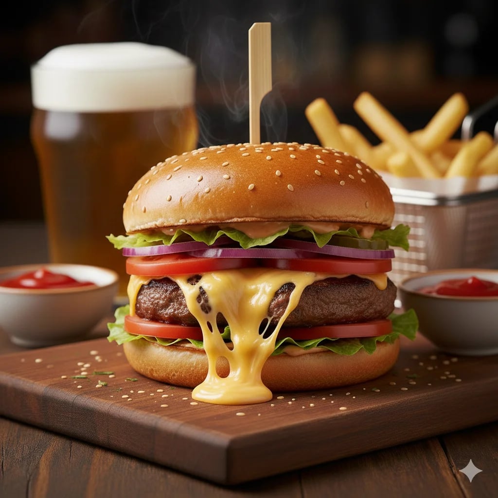 Stuff Cheese Burger